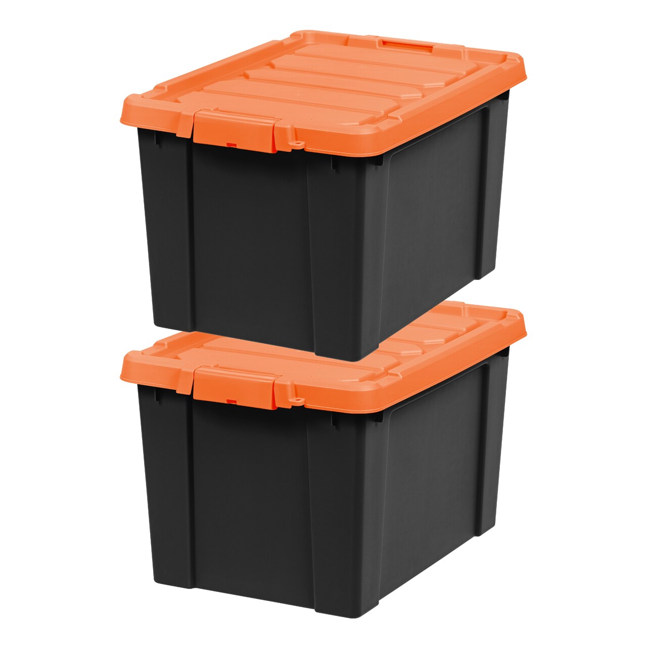 IRIS USA Lockable Heavy Duty Plastic Storage Bins Container with Lids and Secure Latching Buckles